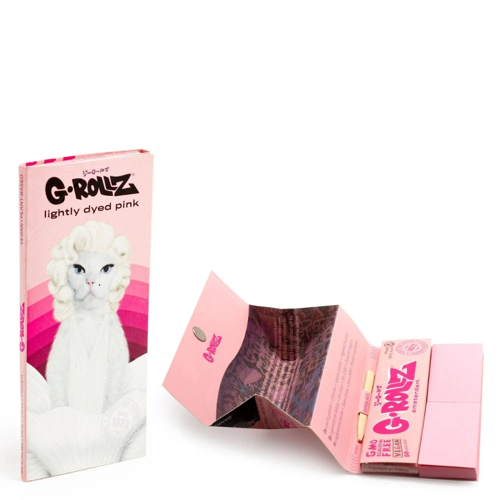 G-Rollz - Mexican Diamonds Papers KSS+Tips+Tray Pink G-Rollz